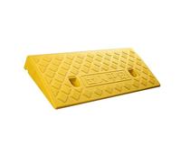 Rampes de Trottoir en polypropylène avec Surface Non glissée, rampes de seuil léger Portables pour véhicules, fauteuils roulants, vélos, Motos, allées, garages, trottoirs Jaune 50x27x7cm