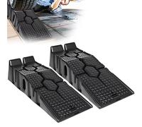 Rampes de voiture antidérapantes longues 90cm 3T, 2 pièces, robustes, changement d'huile automobile, réparation, entretien, outils de levage noir