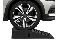 Rampes de Voiture en Plastique Ensemble de 2 Rampe en Caoutchouc Robuste Hauteur 17 cm pour Le Service de Voiture de Garage de Véhicules Fauteuils Roulants Chiens