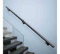 Rampes d'escalier en fer forgé, rampes d'escalier antidérapantes pour intérieur, rampes murales, tige de support pour couloir de loft, support de tuyau industriel, facile à installer(60cm)