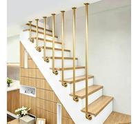 Rampes d'escalier modernes, poteaux de cloison en L | Poteaux de balustrade ronds à fixation au plafond métalliques pour la décoration de combles sous-sols(85cm)