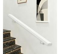 Rampes d'escalier modernes Rampe à montage mural Rampes à main-Kit complet | Mains courantes pour escaliers，balustrade intérieure et extérieure，barre d'appui de sécurité pour maison(150cm)