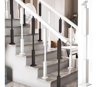 Rampes d'escalier, Poteaux de rampe d'escalier intérieur modernes, balustrades grenier/couloir/grenier(White,90cm(35 3/8"))