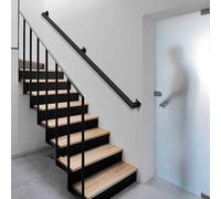 Rampes d'escalier pour marches intérieures et extérieures | Rampe d'escalier en métal de 30 à 600 cm | Barre d'appui de sécurité pour loft, Villa et Couloir - Barre d'appui de 2 000 mm