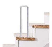 Rampes d'escalier Rampe d'escalier for marches extérieures ou Rampe d'escalier intérieure Rampe en métal antidérapante sur Toit-terrasse(95cm)