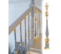 Rampes d'escalier réglables en métal pour éviter les chutes - Kit de support contemporain de remplacement pour plus de sécurité et de stabilité.