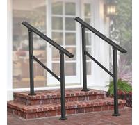 Rampes d'extérieur réglables pour escaliers, rampes de transition pour 2 ou 3 marches, rampes d'entrée de maison, de jardin, de terrasse, tige de support de sécurité(Height 95cm,80cm/32inch)