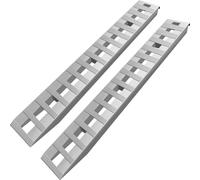 Rampes en aluminium 2130x355mm - Capacité de charge 2722kg - Rampes pour remorques de voiture - Extrémité du crochet du camion - 2 pièces rampes