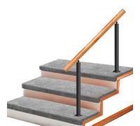 Rampes for marches de Jardin et d'extérieur Rampes au Sol for marches Rampe d'escalier en Bois(Height 95cm,90cm/35inch)