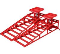 Rampes hydrauliques 3T de voiture - Rampes de service de levage à profil bas pour changement d'huile automobile camion roue garage réparation