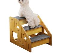Rampes pour Chien - Rampe et échelle en Bois pour Animaux,Escaliers Trois marches Chiens | pour Chats âgés, Chiots, canapés, canapés, Appartements, balcons, terrasses et Jardins