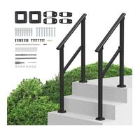 Rampes Pour Marches Extérieures-Vevor-1030 X 84 X 920 Mm-Pour Personnes Âgées, Marches En Béton, Porche, Terrasse-Noir