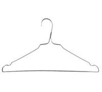 RAMPI Cintres en fer galvanisé 40 cm Porte-manteau professionnel pour buanderie (80)