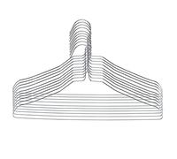 RAMPI Cintres en métal galvanisé, 40 cm, cintres peu encombrants, penderie, penderie, fer robustes, minces, professionnels pour buanderie, 50 pièces