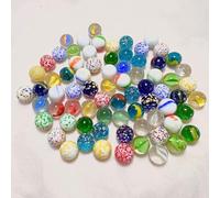 RAMTRIO Lot de 25 billes de verre colorées en cristal - 16 mm - Pour enfants - Pour jeux de billes, projets de bricolage, décoration de la maison