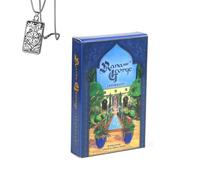 Rana George Lenormand - Deck de Poche pour débutants avec Collier - Design Classique, Facile à Utiliser