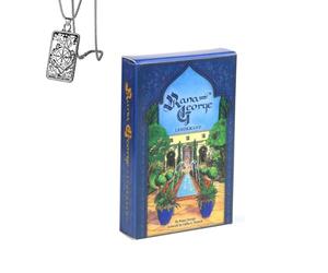 Rana George Lenormand - Deck de Poche pour débutants avec Collier - Design Classique, Facile à Utiliser