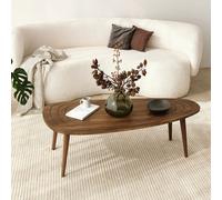 Rana table basse bois massif en noyer 115cm