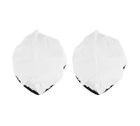 Ranber Lot de 2 diffuseurs de lumière blanche douce pour réflecteur stroboscopique standard de 180 mm