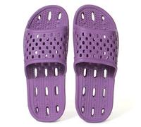 Ranberone Claquette de Douche pour Femmes Chaussures de Plage et de Piscine Antidérapantes Pantoufles d'été Chaussures de Maison Légères et Confortables pour Unisexe Pourpre foncé 42