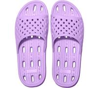 Ranberone Femmes Chaussons de Douche Antidérapantes Légères à Séchage Rapide Claquettes de Piscine de Plage Confortables Sandales d'intérieur pour Unisexe Violet 38 EU
