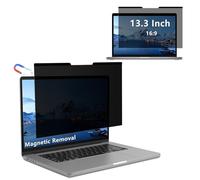 RanBluu 13.3 Pouces Filtre de Confidentialité Premium, Amovible Film Protecteur d'écran, Privacy Anti Espion Filtre, Anti-Lumière Bleu Film de Protection pour Écran d’Ordinateur & Moniteur 13.3" 16:9