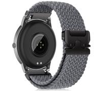 RanBluu 22mm Nylon Bracelet pour Amazfit Balance 2/Bip 6/Bip 5/5 Unity/GTR 47mm/GTR 4/GTR 3 Pro, Bande de Sports Remplacement, Bracelet de Tressé Réglable pour Hommes et Femmes(22mm, Gris)