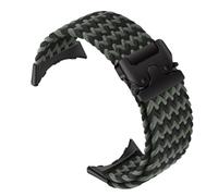RanBluu Bracelet en Nylon de Google Pixel Watch 4 45mm /Google Pixel Watch 3 45 m, Bande de Sports Remplacement, Bracelet de Tressé Réglable pour Hommes et Femmes,Noir & Vert