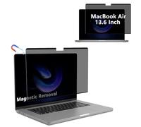 RanBluu Magnétique Filtre de Confidentialité pour MacBook Air 13.6 Pouces M5/M4/M3/M2, Amovible Film Protecteur d'écran, Privacy Anti Espion Filtre, Anti-Lumière Bleu Film de Protection