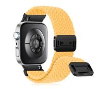 RanBluu Nylon Bracelet pour Huawei Watch Fit 4 Pro/Fit 4 /Fit 3, Bande de Sports Remplacement, Bracelet de Tressé Réglable pour Hommes et Femmes, Jaune