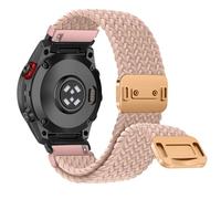 RanBluu QuickFit 20 mm Nylon Bracelet Compatible avec Garmin fēnix 8 43 mm/Fenix 7S/7S Pro/Fenix 6S/6S Pro, Bracelet Magnétique, Bande de Remplacement pour Garmin Descent Mk3Si, Couleur thé au Lait