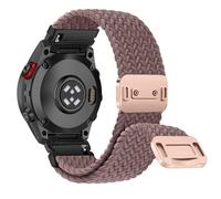 RanBluu QuickFit 20 mm Nylon Bracelet Compatible avec Garmin fēnix 8 43 mm/Fenix 7S/7S Pro/Fenix 6S/6S Pro, Bracelet Magnétique, Bande de Remplacement pour Garmin Descent Mk3Si, Violet