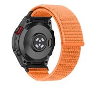 RanBluu QuickFit 20 mm Nylon Bracelet pour Garmin Fenix 9/8 43mm/Fenix 7S | Bande de Remplacement pour Garmin Fenix 9 Pro/7S Pro/6S/5S/Approach S72 43mm/Descent Mk3Si, Sangle de sportif, Papaye