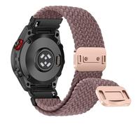 RanBluu QuickFit 22 mm Nylon Bracelet Compatible avec Garmin Tactix 8 47mm/Descent G2/fēnix 8 47mm/fēnix E/Fenix 7/Fenix 6, Bracelet Magnétique, Bande de Remplacement pour Garmin Epix 2, Violet