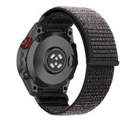 RanBluu QuickFit 22 mm Nylon Bracelet pour Garmin Tactix 8 47mm/Descent G2/fēnix 8 47mm/fēnix E/Fenix 7, Sangle de sportif, Bande de Remplacement pour Garmin Epix 2, Noir & Rouge