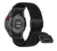 RanBluu QuickFit 26 mm Nylon Bracelet Compatible avec Garmin Tactix 8 51mm/fēnix 8 51mm/Enduro 3/Fenix 7X/Fenix 6X/5X, Bracelet Magnétique, Bande de Remplacement Pour Garmin Descent Mk3i, Noir