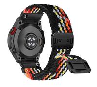 RanBluu QuickFit 26 mm Nylon Bracelet Compatible avec Garmin Tactix 8 51mm/fēnix 8 51mm/Enduro 3/Fenix 7X/Fenix 6X/5X, Bracelet Magnétique, Bande de Remplacement Pour Garmin Descent Mk3i, Noir&Coloré