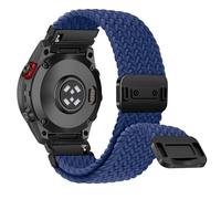 RanBluu QuickFit 26 mm Nylon Bracelet Compatible avec Garmin Tactix 8 51mm/fēnix 8 51mm/Enduro 3/Fenix 7X/Fenix 6X/5X, Bracelet Magnétique, Bande de Remplacement Pour Garmin Descent Mk3i, Bleu