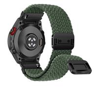 RanBluu QuickFit 26 mm Nylon Bracelet Compatible avec Garmin Tactix 8 51mm/fēnix 8 51mm/Enduro 3/Fenix 7X/Fenix 6X/5X, Bracelet Magnétique, Bande de Remplacement Pour Garmin Descent Mk3i, Vert Foncé