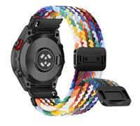 RanBluu QuickFit 26 mm Nylon Bracelet Compatible avec Garmin Tactix 8 51mm/fēnix 8 51mm/Enduro 3/Fenix 7X/Fenix 6X/5X, Bracelet Magnétique, Bande de Remplacement Pour Garmin Descent Mk3i, Coloré#2
