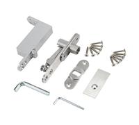 Ranbo Charnières pivotantes de porte à fermeture automatique robustes pour portes en bois, tige à 360 degrés, système de charnière invisible en acier inoxydable (standard)