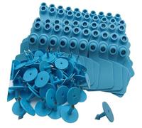 Ranch Lot de 100 étiquettes de suivi transparentes pour moutons, cochons, ânes, faciles à installer