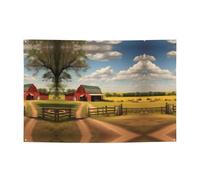 Ranch View Bannière festive créant une atmosphère 119,4 x 180,3 cm pour Noël, fêtes nocturnes, réunions entre amis