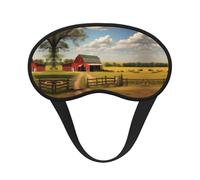 Ranch View C'est un masque pour les yeux à bord noir. Le masque doux pour les yeux peut améliorer la qualité du sommeil et est adapté pour l'intérieur, l'extérieur et les voyages.