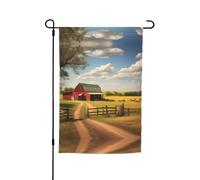 Ranch View Drapeau de décoration de jardin 30,5 x 45,7 cm, 100 % fibre de polyester, tissu épais, universel pour toutes les saisons