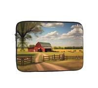 Ranch View Housse antichoc unisexe pour ordinateur portable, fabriquée en tissu Oxford haute densité, ouverture zippée pratique