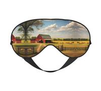 Ranch View Masque doux pour les yeux, imprimé sur toute la surface, 96 % polyester, 4 % élasthanne