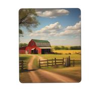 Ranch View Tapis de souris d'ordinateur texturé imperméable avec base en caoutchouc antidérapant pour ordinateur portable, bureau et maison 17,8 x 21,8 cm