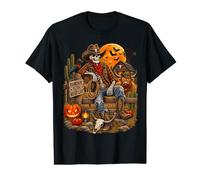 Ranchin Til The Next Life Squelette Cowboy Rancher Halloween T-Shirt Graphique avec Valeur
