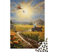 Ranchs Puzzle 1000 Pièces Jouet en Bois Divertissement Créatif DécoRation Intérieure Jeu ÉduChatif Challenge Toy Adultes & Enfants des 14 Ans 1000pcs (75x50cm)